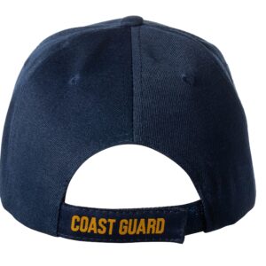 United States Coast Guard Emblem Blue Embroidered Adjustable Baseball Cap (Blue Standard)