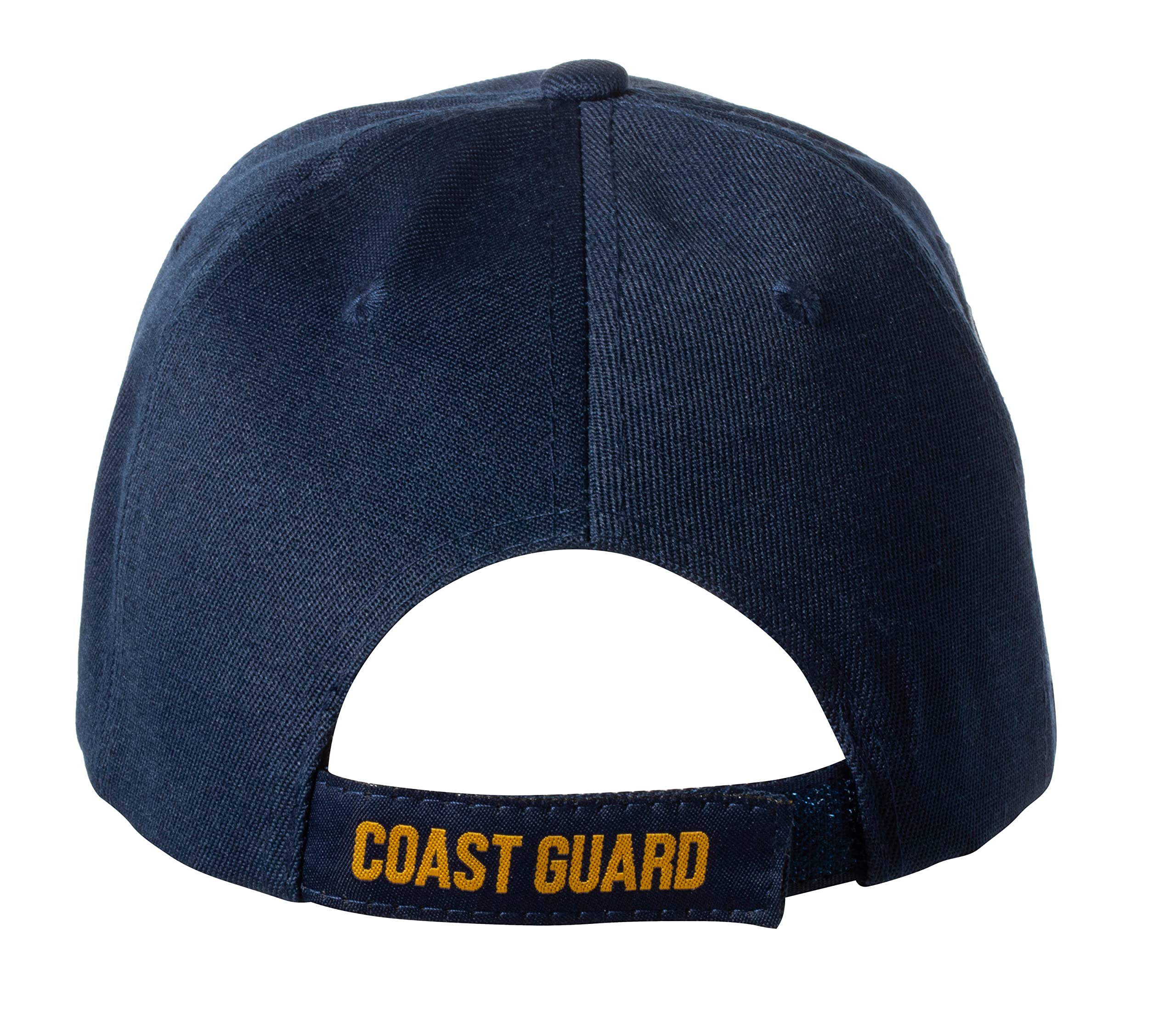 United States Coast Guard Emblem Blue Embroidered Adjustable Baseball Cap (Blue Standard)