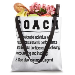 Coach Definition Coaching Coaches Tote Bag