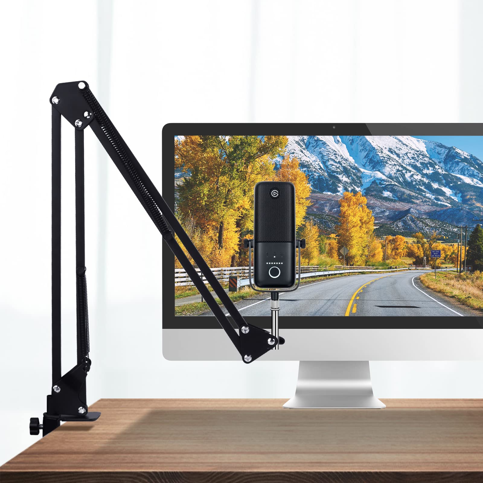 For Elgato wave mic arm, boom arm Compatible with Elgato wave 3 Microphone, desk stand for Elgato wave1 Mic perfect for Podcasts, Gaming, Recording.