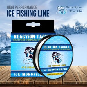 Reaction Tackle Ice Monofilament – Ice Fishing Mono Line, Tip-Up Line - Neon Orange - 4LB / 1000yds