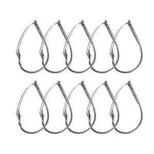 hanxiaoyishop Fishing Hooks 10pcs/Box High Carbon Steel Wacky Rig Hooks Weedless Barbed Fishing Wide Gap Hook Fishing Tools Terminal Tackle Accessories Fishing (Color : 1/0#)