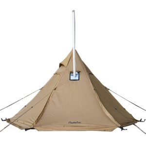 firehiking camping hot tent teepee tent with stove jack and half inner mesh tent 2-4 persons