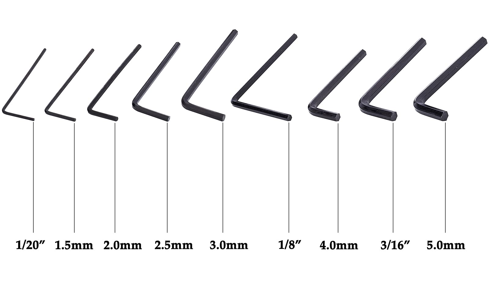 Meideal 13pcs Guitar Allen Wrench Set, Includes 4mm & 5mm Lengthened Truss Rod Allen Wrenches and 7mm & 8mm Truss Rod Hex Box Wrenches, for Guitar Bass Neck Bridge Nut Screw Adjustment