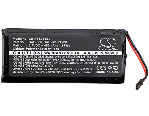 Replacement Battery for HAC-BPJPA-C0 HAC-006,Compatible with NIN HAC-A-JCL-C0 HAC-A-JCR-C0 Switch Controller HAC-016 HAC-015 Battery (450mAh)