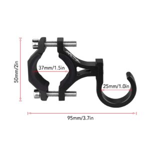 YBang Aluminum Alloy Hook, Metal Front Hook for Xiaomi Mi 3/1S/PRO 2 for Segway Ninebot Max G30 Series Electric Scooter, Universal Multifunctional Hook Scooter Bicycle Accessories (Red)