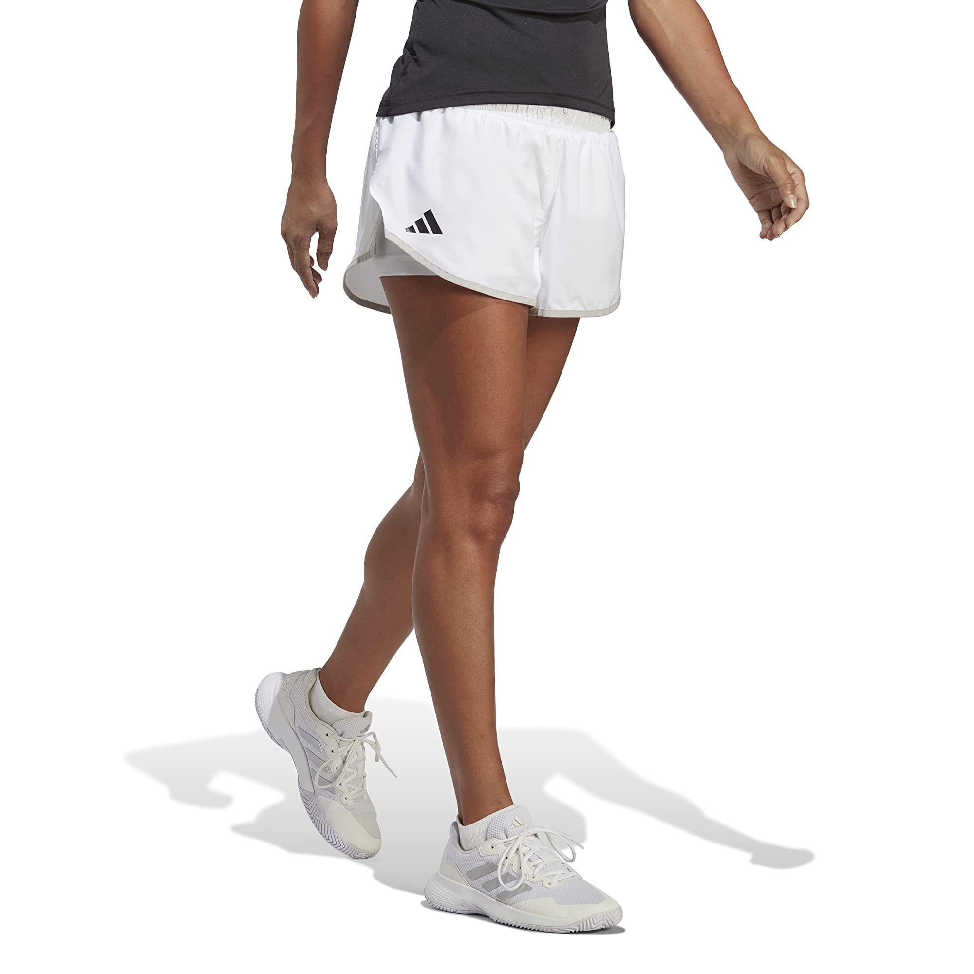 adidas Women's Club Tennis Shorts, White, Large