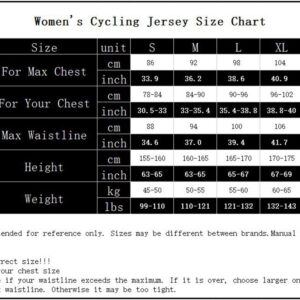 Teleyi Womens Cycling Jersey Short Sleeve Road Bike Shirt Bicycle Biking Tops 3 Rear Pockets