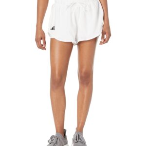 adidas Women's Club Tennis Shorts, White, Large