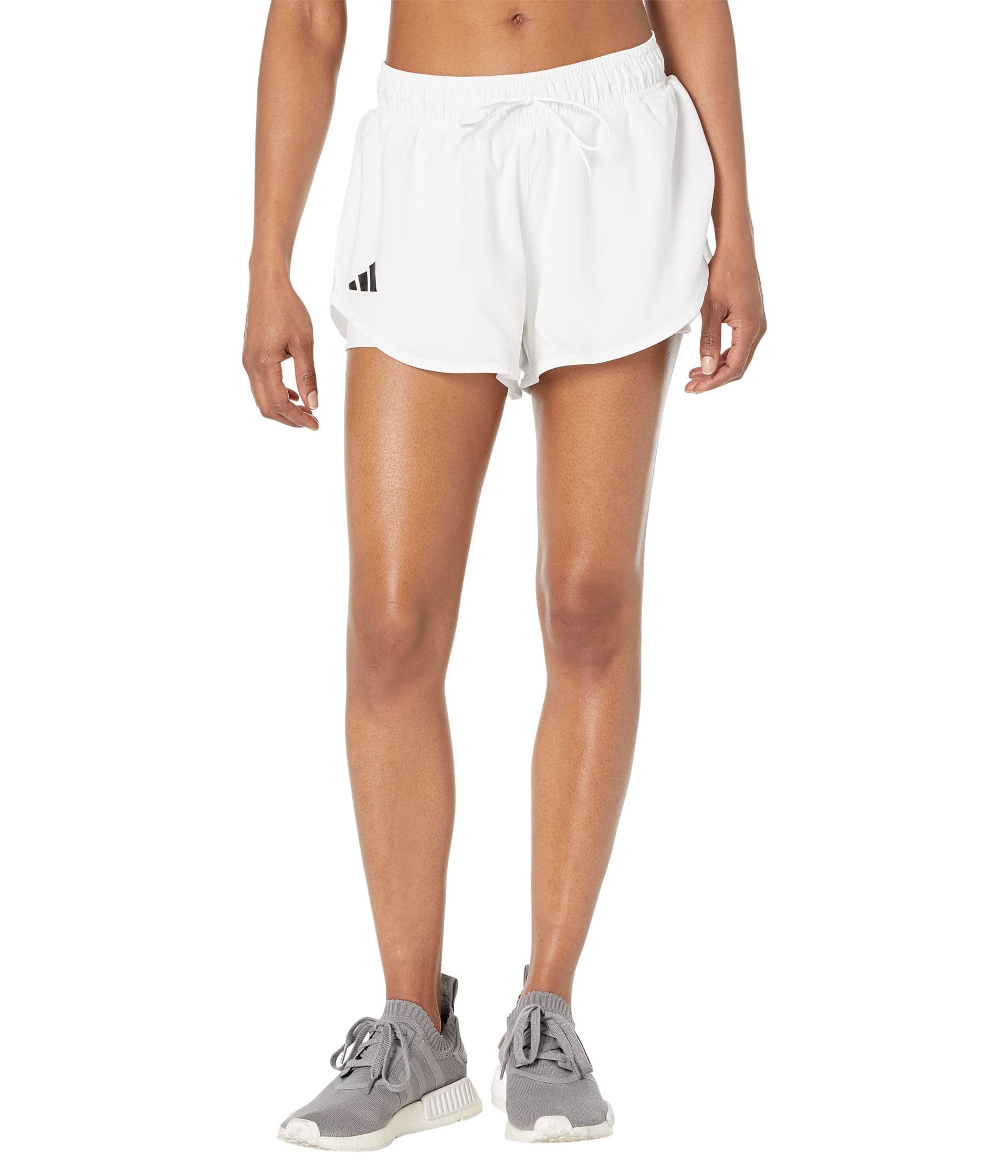 adidas Women's Club Tennis Shorts, White, Large