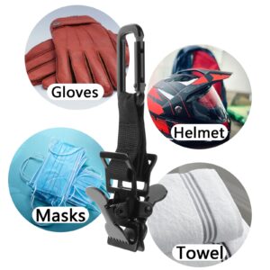 Xxerciz Golf Glove Clip, Upgrade Two Metal Clips Towel Belt Holder, Work Safety Clip Glove Keeper with Carabiner Work Gloves Construction Gloves Golf Accessories for Men