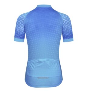 Teleyi Womens Cycling Jersey Short Sleeve Road Bike Shirt Bicycle Biking Tops 3 Rear Pockets