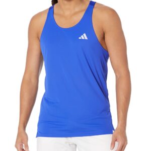 adidas Men's Own The Run Singlet, Lucid Blue, Large