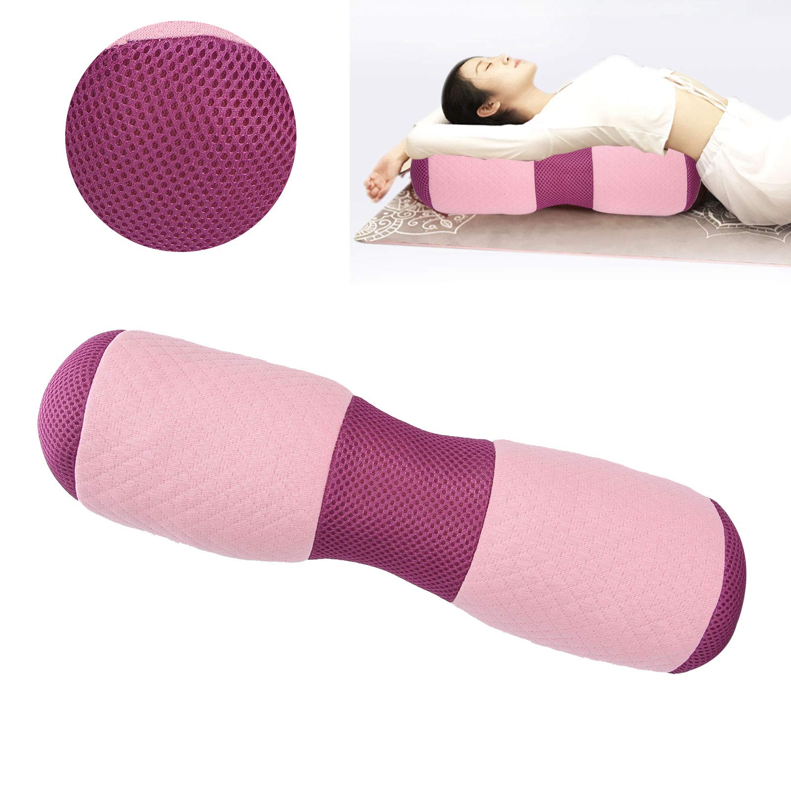 Yoga Bolster, Yoga Waist Pillow Lumbar Vertebra Pelvis Correction Bolster Cushion Memory Foam Block, Sturdy Yoga Cushion, Correct Lumbar Pelvic Til