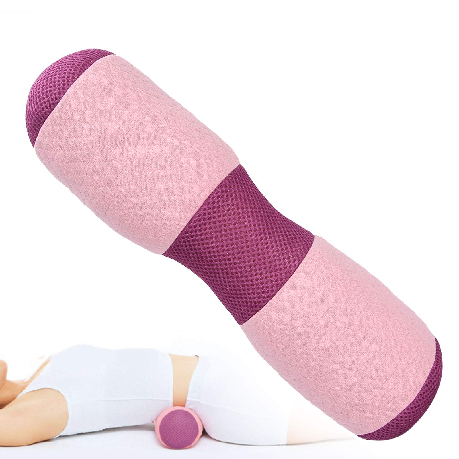 Yoga Bolster, Yoga Waist Pillow Lumbar Vertebra Pelvis Correction Bolster Cushion Memory Foam Block, Sturdy Yoga Cushion, Correct Lumbar Pelvic Til