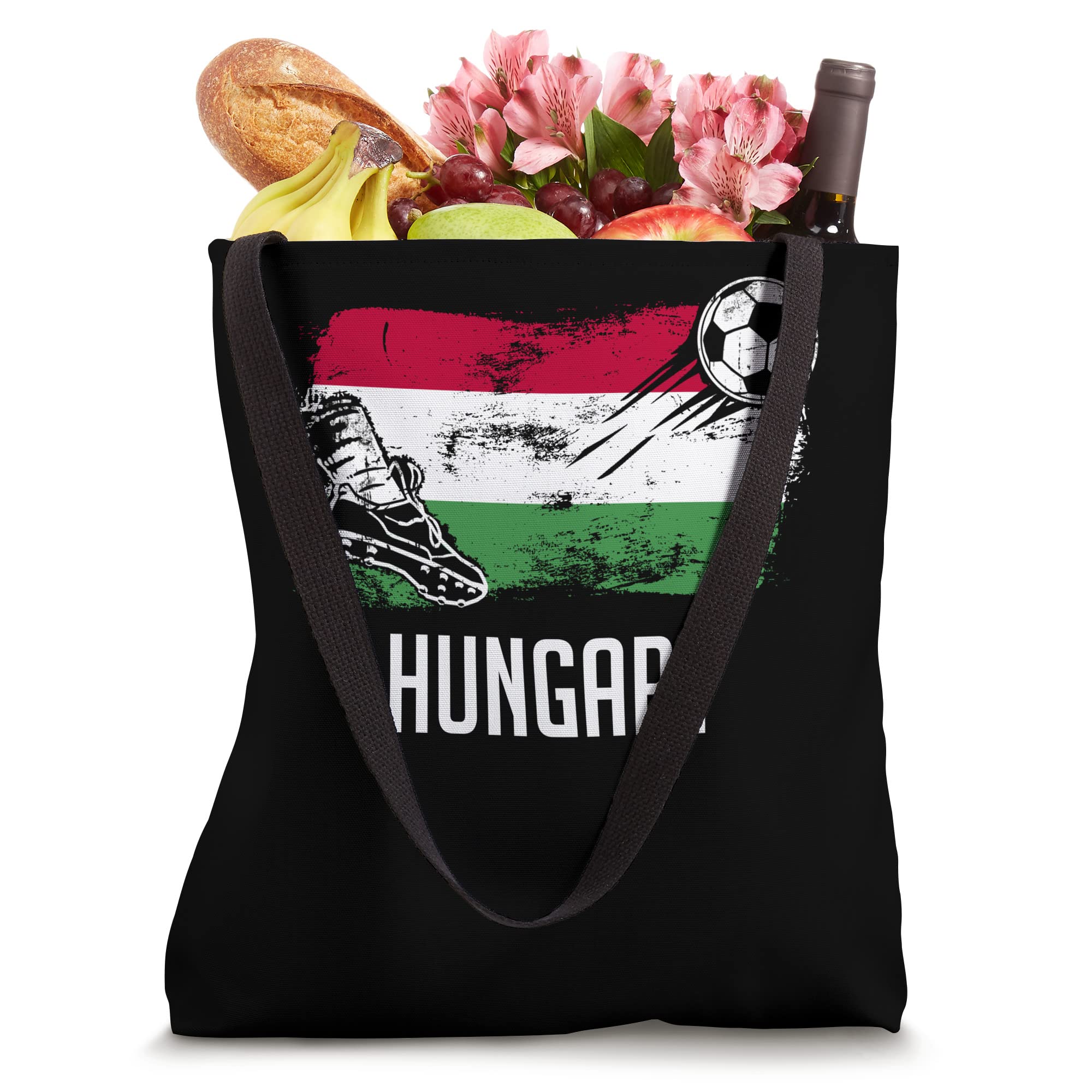 Hungary Flag Jersey Hungarian Soccer Team Hungarian Tote Bag