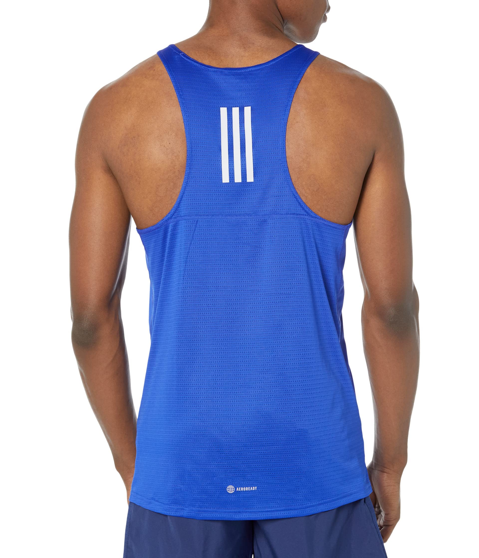 adidas Men's Own The Run Singlet, Lucid Blue, Large