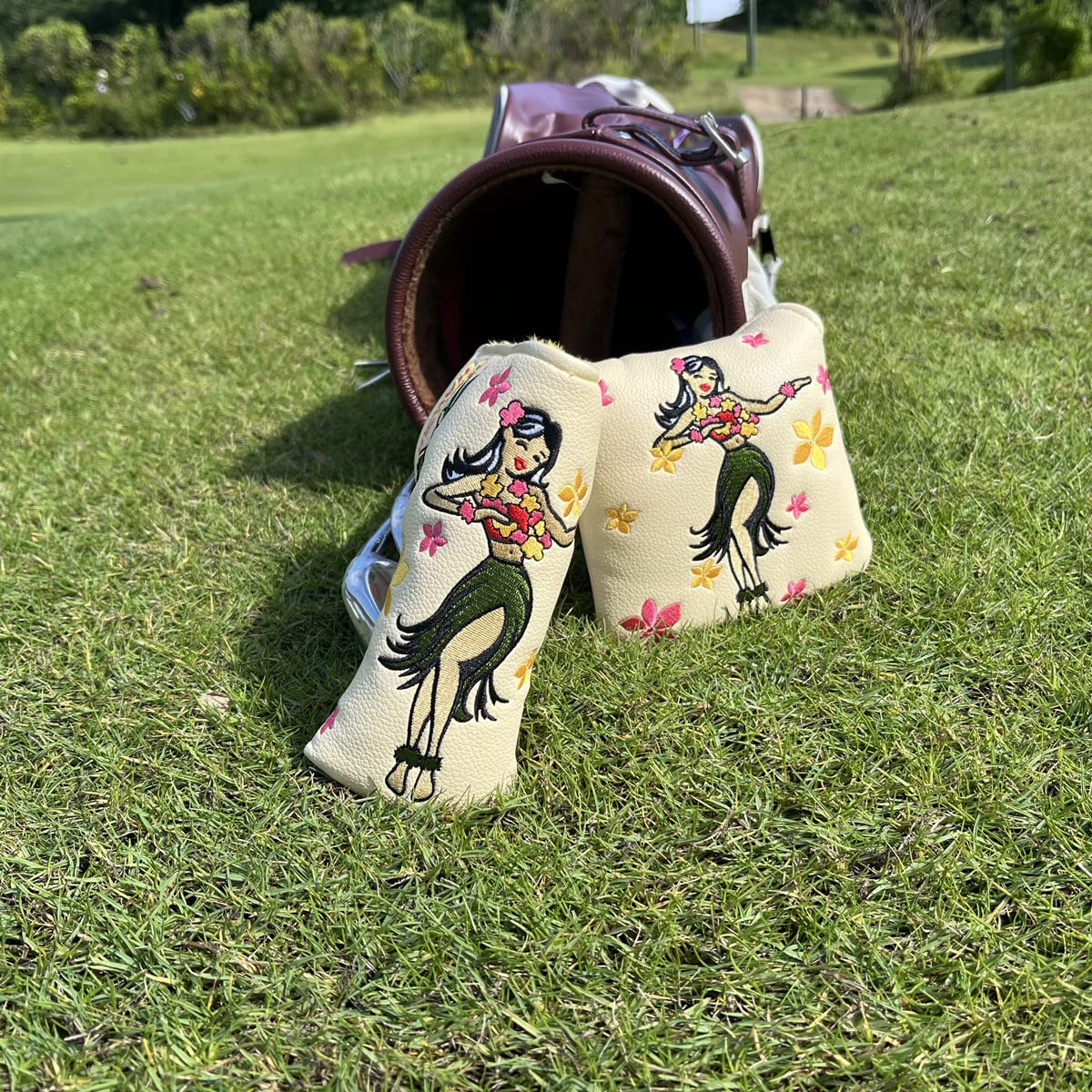 Studio Crafted Hula Girl Hawaii Honolulu Golf Square Mallet Putter Cover Magnetic Closure