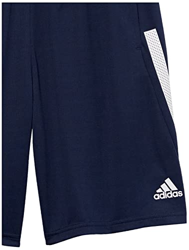 adidas Boys' Elastic Waistband 3S Short, Bold Navy, Large