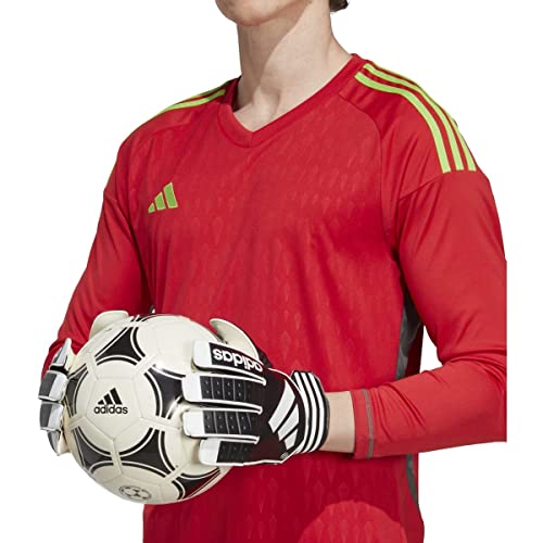 adidas Unisex-Adult Tiro Club Goalie Gloves, Black/White/Black, 6