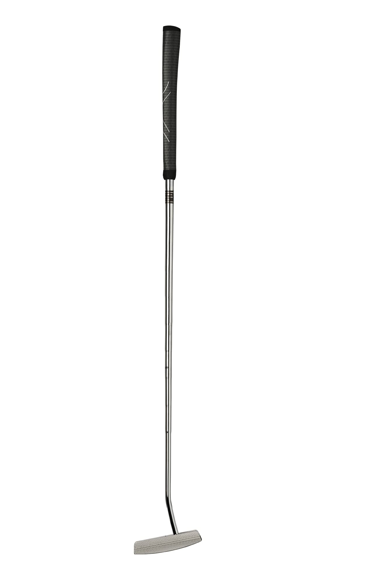 Bell H-360 Half-Offset CNC Milled Upright Lie Face Balance Golf Putter (76 Degree Lie) + Tacki-Mac Black Black Jumbo Flat Top Grip | Made in USA (Right, 32)