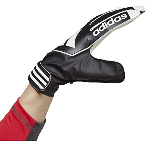 adidas Unisex-Adult Tiro Club Goalie Gloves, Black/White/Black, 6