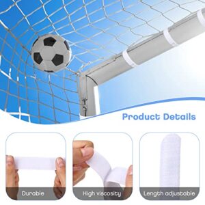 30 Pcs Goal Net Straps Soccer Attachment Straps Soccer Goal Trap White for Holding Soccer Nets to The Goal Posts for Boys Kids Soccer Training 14 x 0.8 Inch…