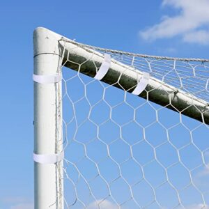 30 Pcs Goal Net Straps Soccer Attachment Straps Soccer Goal Trap White for Holding Soccer Nets to The Goal Posts for Boys Kids Soccer Training 14 x 0.8 Inch…