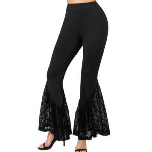 Yvette Bell Bottom Pants for Women Flare Leggings High Waist Wide Leg Bootcut Yoga Pants Tummy Control Dancing