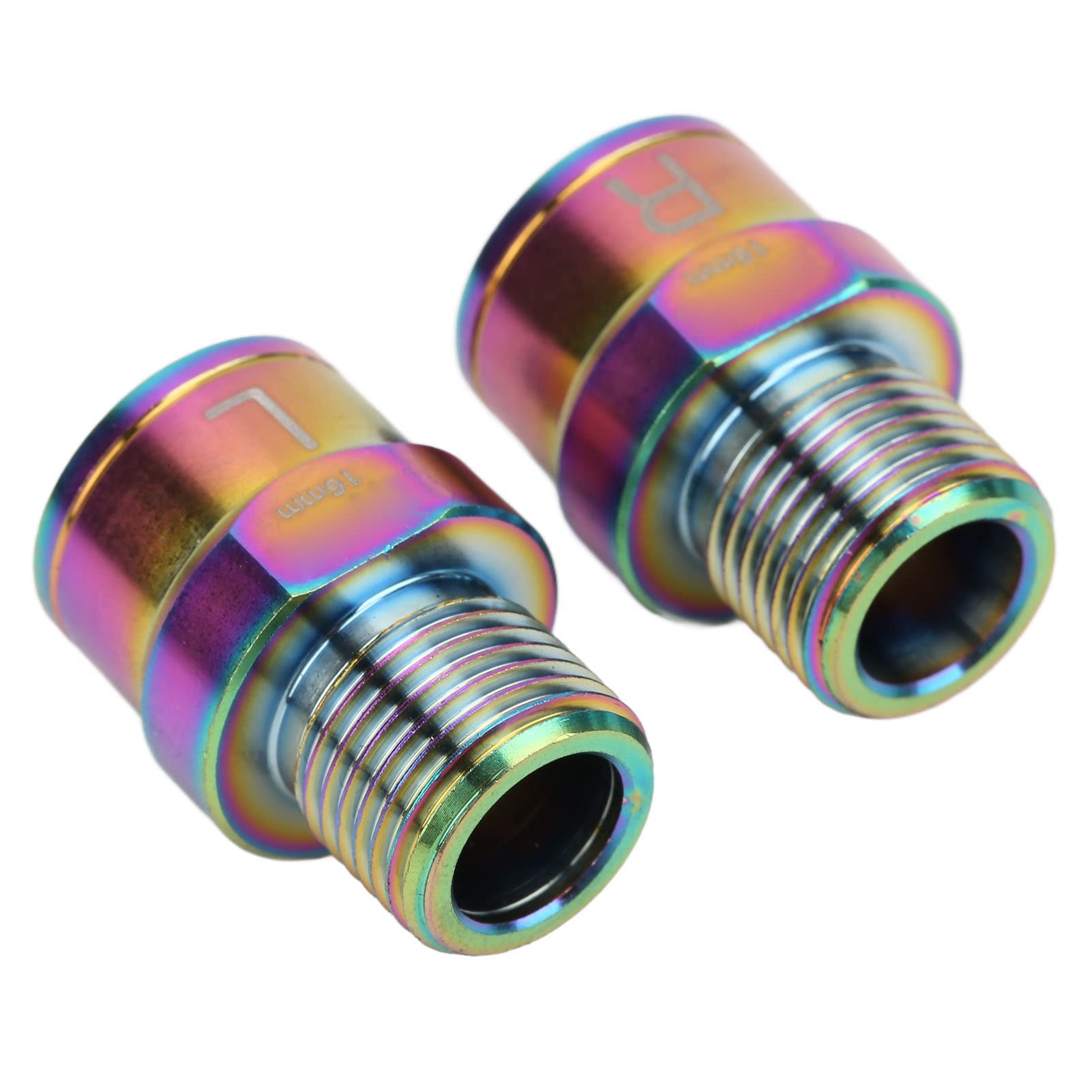 16mm Bike Pedal Extender, Alloy Cycling Pedals Adapters Bike Pedal Extension Shaft for Mountain Road Bike(Colorful)