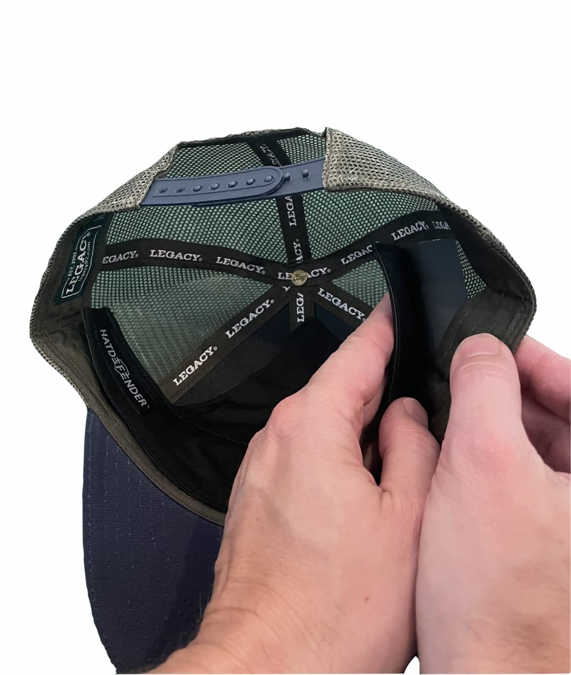 HatDefender Hat Sweat Liner - Washable Reusable Waterproof - Cap Odor Stain Protection (Black) - Patented