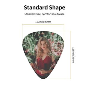 6 Pack Custom Guitar Picks Personalized Guitar Pick Add Your Own Text Name Three Thin Thicknesses Guitar Accessories for Guitar Players Dad Guitar Bass Upgrade Model (0.46mm)