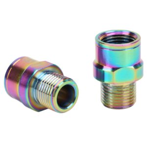 16mm Bike Pedal Extender, Alloy Cycling Pedals Adapters Bike Pedal Extension Shaft for Mountain Road Bike(Colorful)