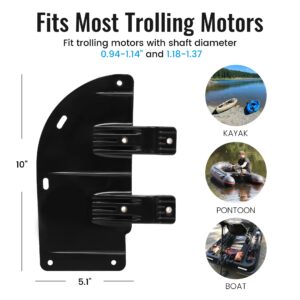 Boat Rudder Clamp Fits 24-55 Thrust Trolling Motors Accessories for Fishing Kayak, Canoe, Pontoon