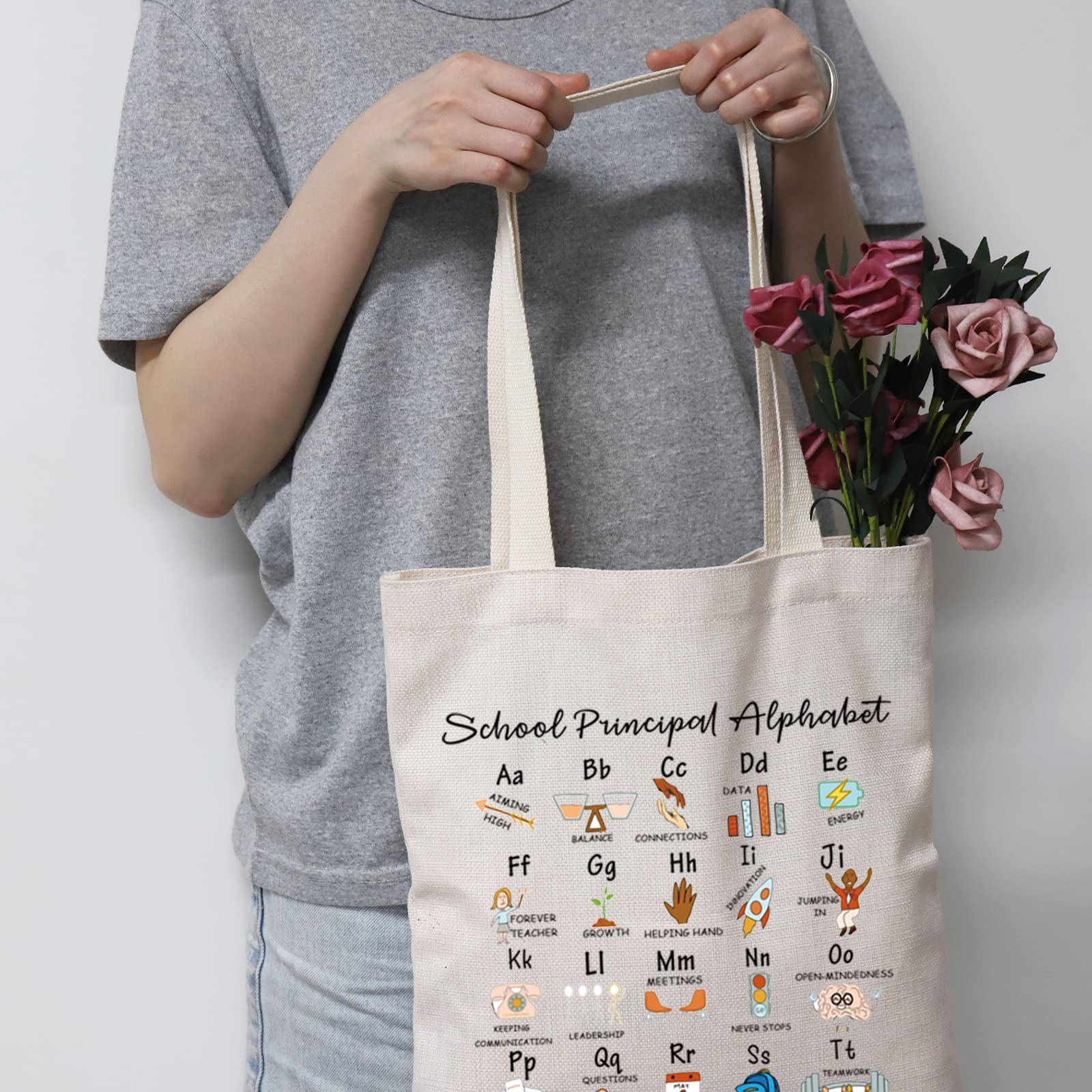 Principal Tote Bag Principal Thank You Gift Supplies Tote Bag Principal Casual Bag Admin Team Bags (Principal Tote)