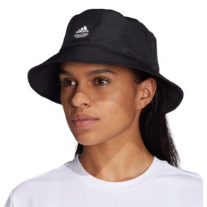 adidas Women's Foldable Bucket Hat, Black/White, One Size