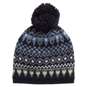 GAP Womens Fairisle HAT Navy Uniform OneSize