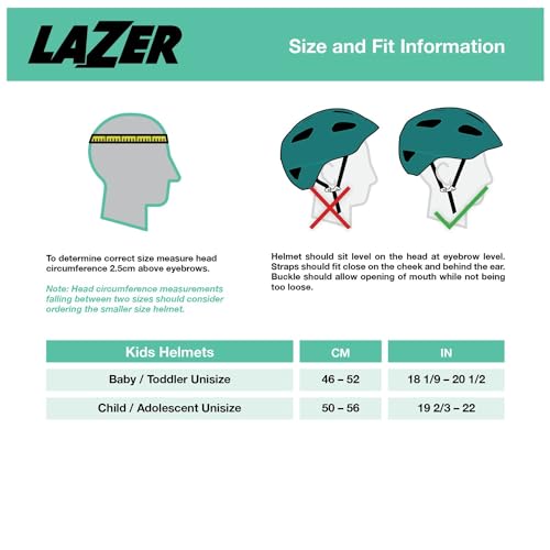 LAZER Pnut KinetiCore Kids Bike Helmet, Lightweight Bicycling Helmet for Children, Youth Unisex Cycling Head Gear, Dinosaurs, One Size