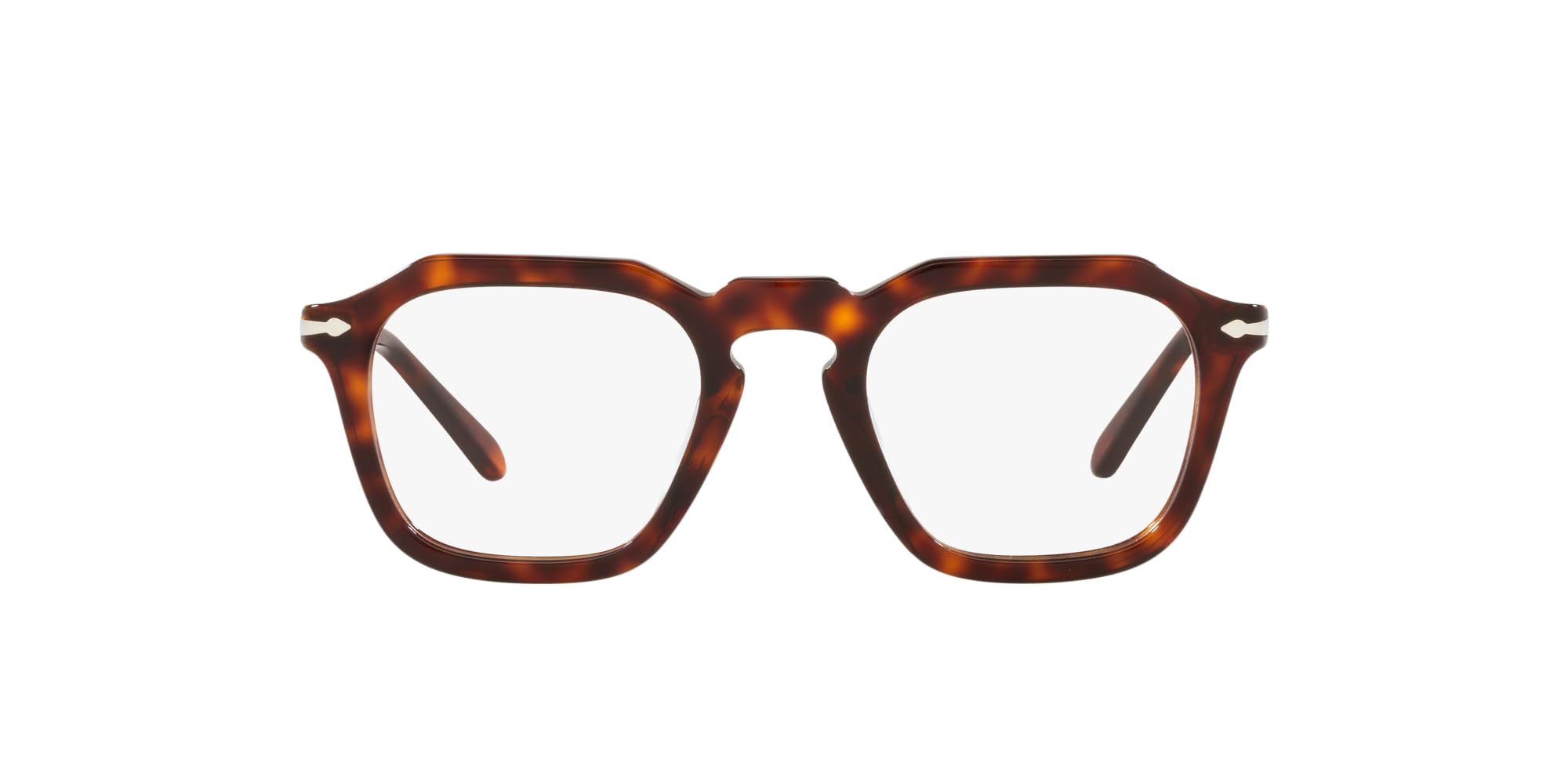 Persol PO3292V Square Prescription Eyewear Frames, Havana/Demo Lens, 48 mm