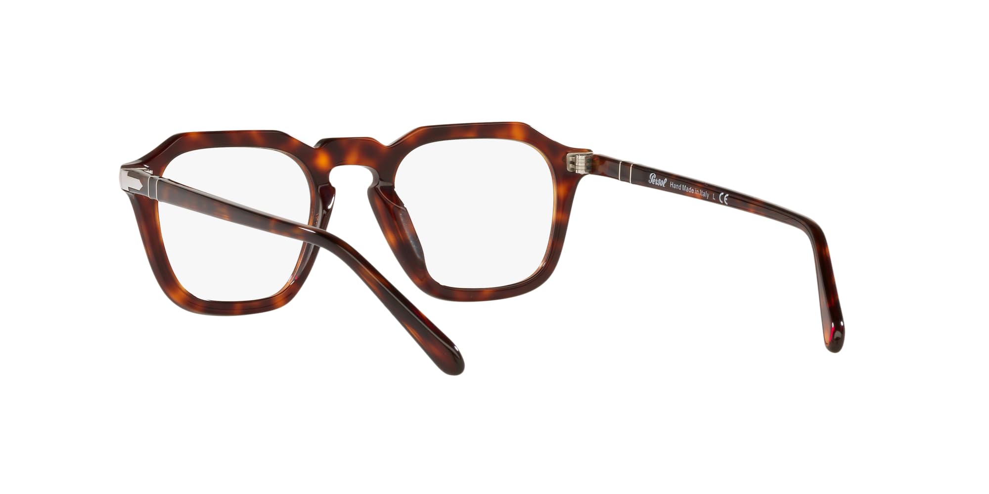 Persol PO3292V Square Prescription Eyewear Frames, Havana/Demo Lens, 48 mm