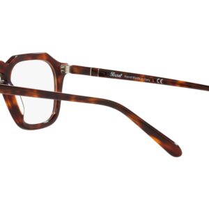 Persol PO3292V Square Prescription Eyewear Frames, Havana/Demo Lens, 48 mm