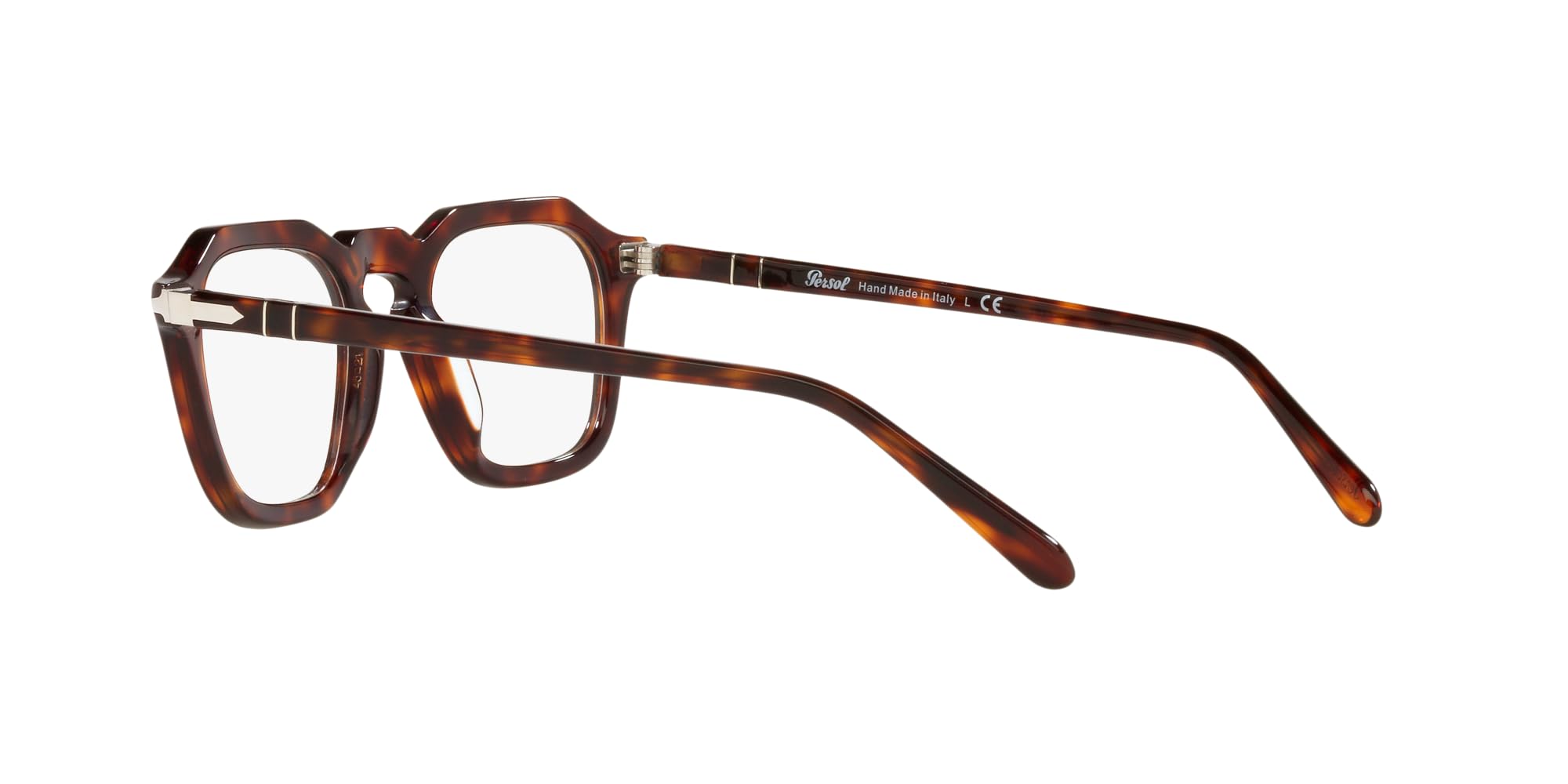 Persol PO3292V Square Prescription Eyewear Frames, Havana/Demo Lens, 48 mm