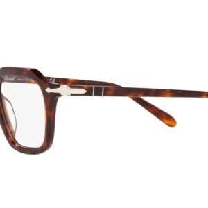 Persol PO3292V Square Prescription Eyewear Frames, Havana/Demo Lens, 48 mm