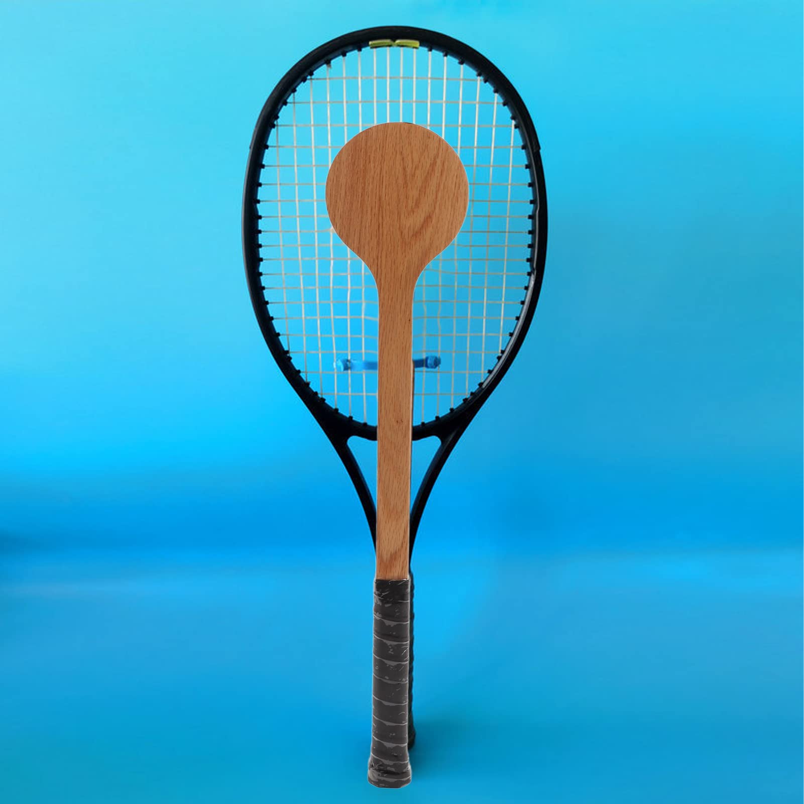 Jopwkuin Tennis Pointer Racket, Reduce Injury Portable Sturdy Tennis Sweet Point Spoon for Routine Exercise(Standard - 60cm)