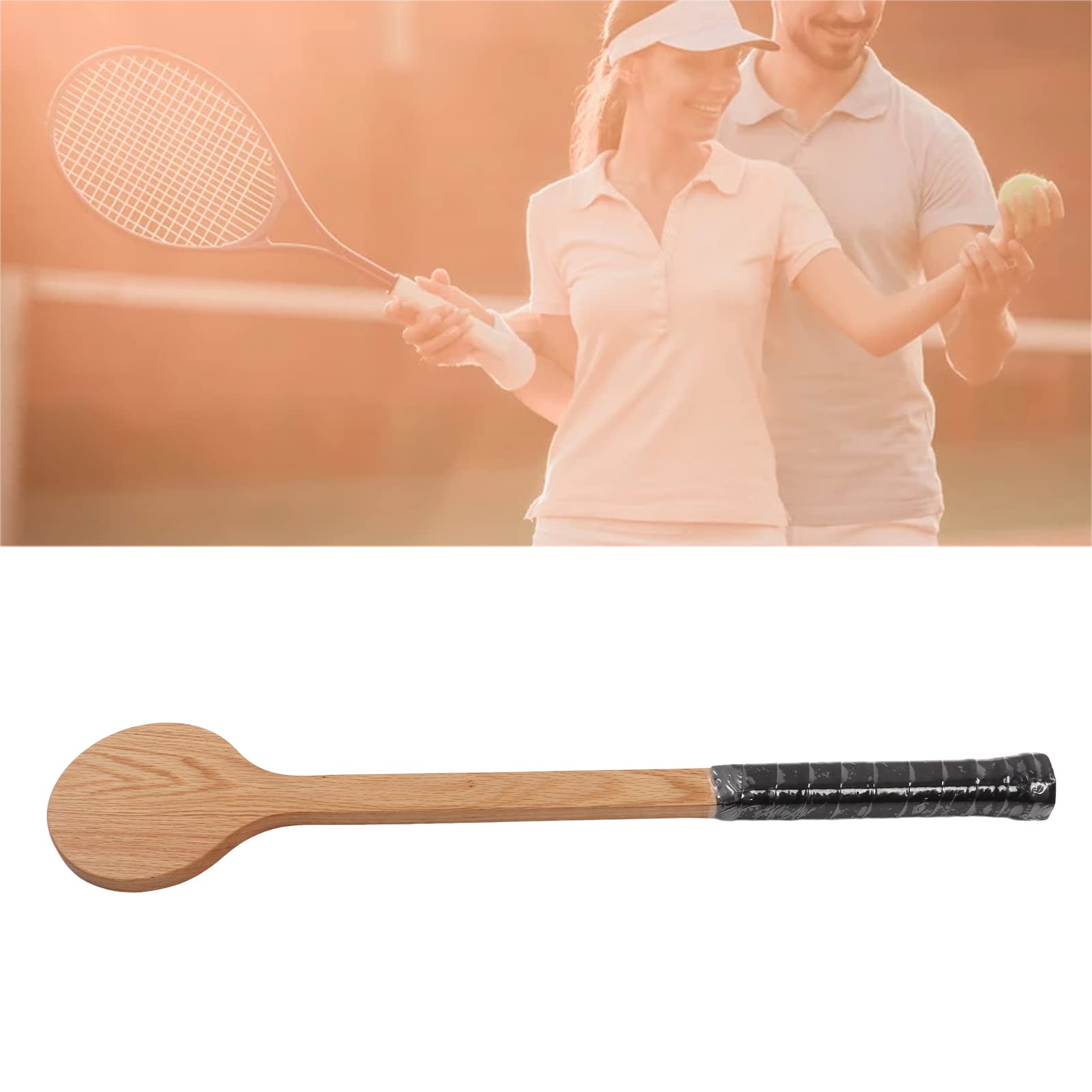 Jopwkuin Tennis Pointer Racket, Reduce Injury Portable Sturdy Tennis Sweet Point Spoon for Routine Exercise(Standard - 60cm)