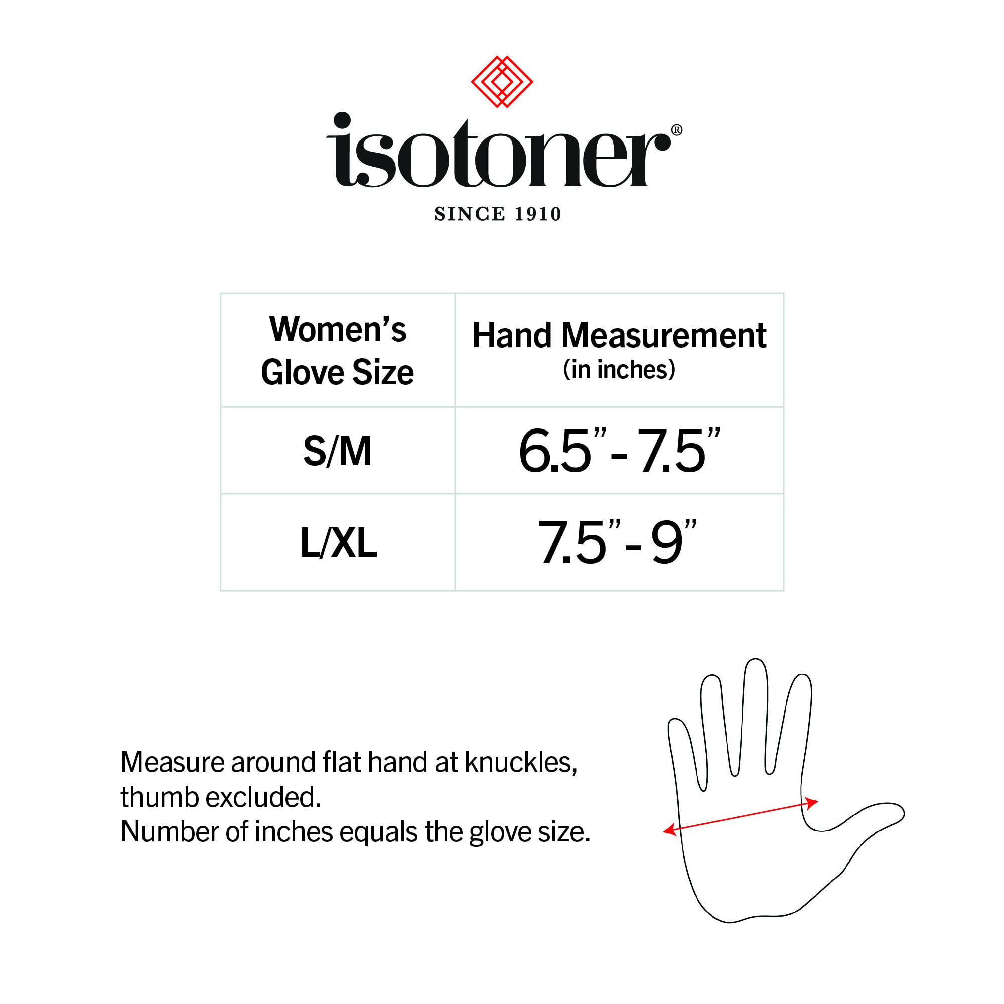 isotoner Womens Recycled Microsuede Glove with SmartDri Technology