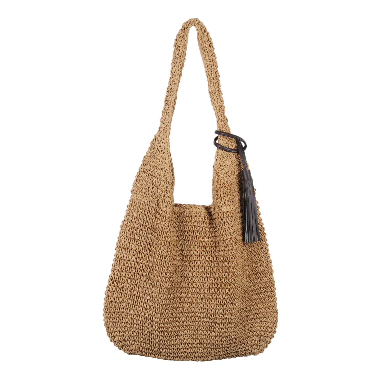 Freie Liebe Straw Beach Bag for Women Summer Woven Tote Bag Shoulder Handbags