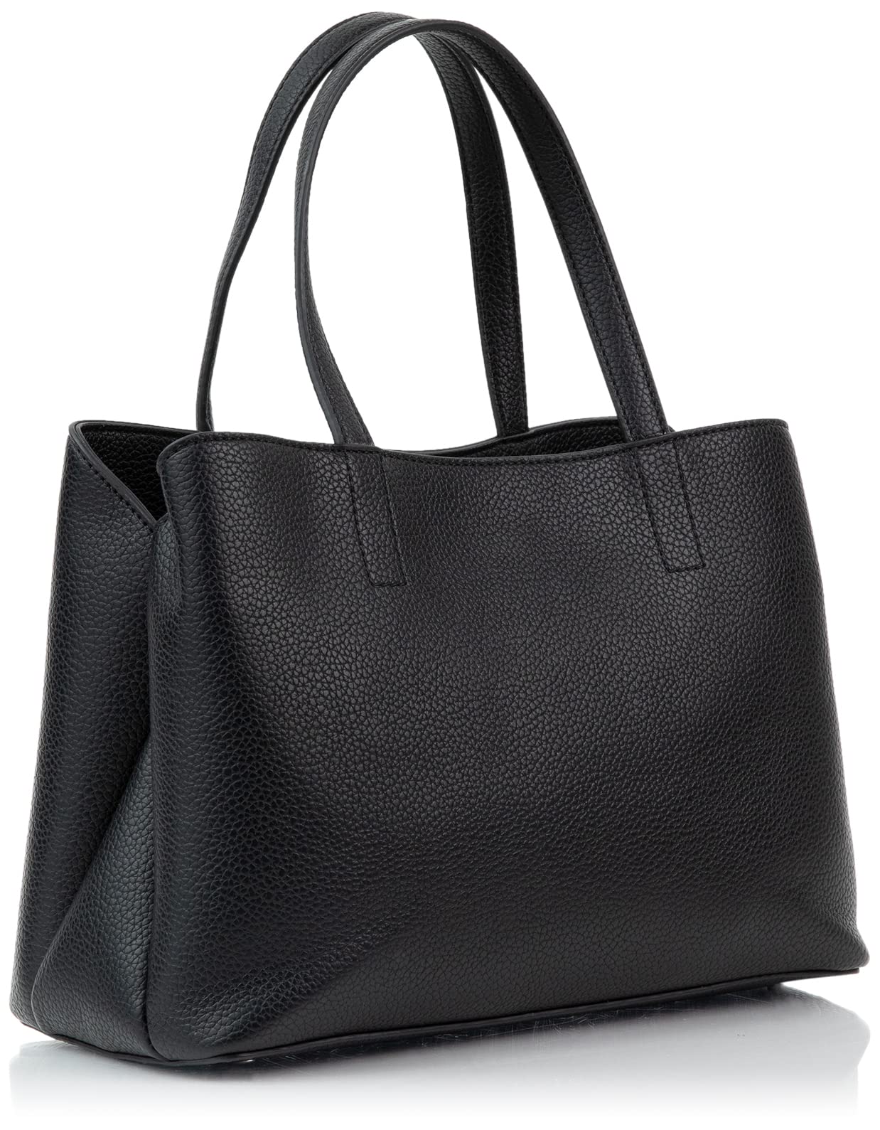 Calvin Klein Adeline Triple Compartment Satchel, Black/Silver,One Size