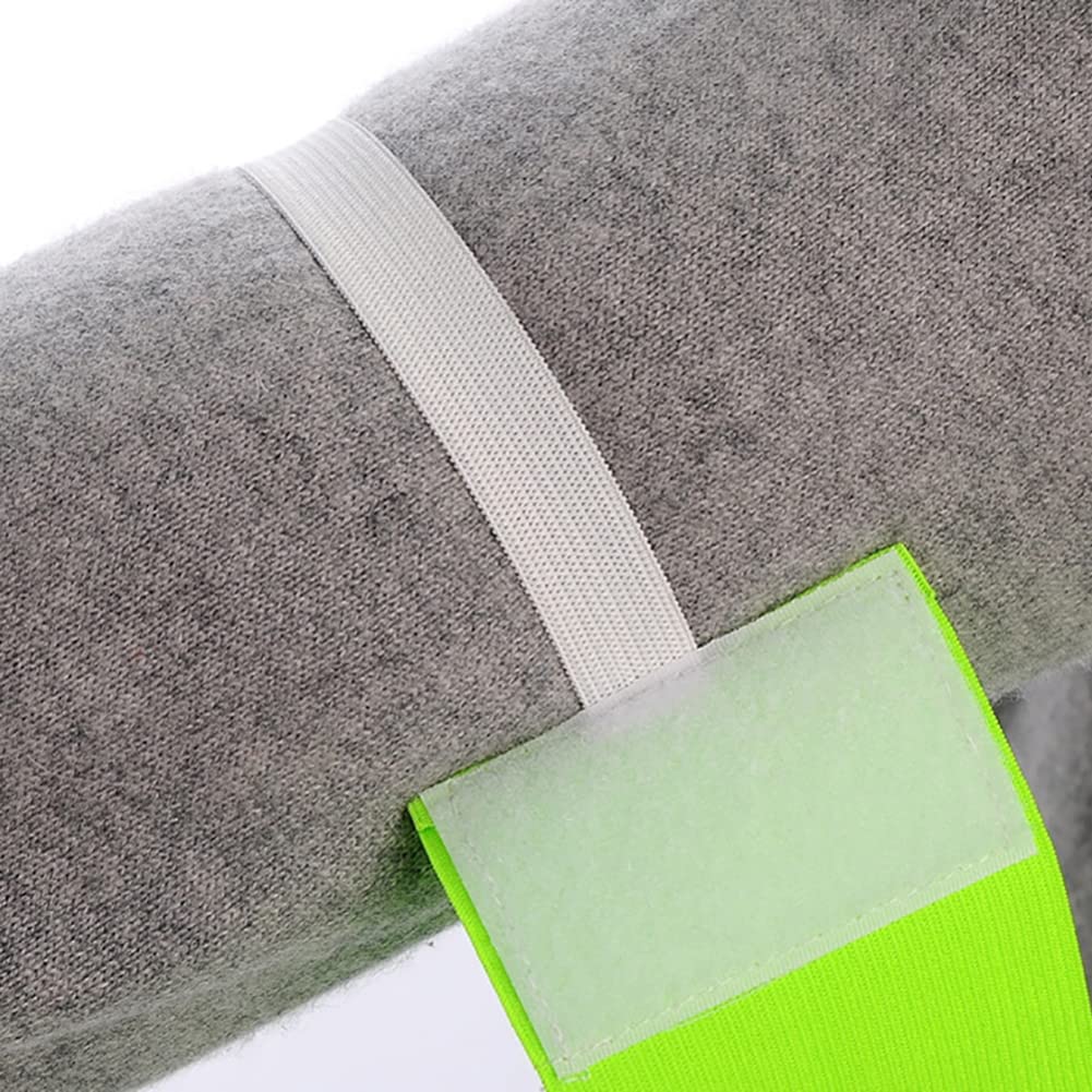 6 Pcs Elastic Football Captain Armbands Adjustable Soccer Arm Bands Player Armbands for Basketball Rugby Green