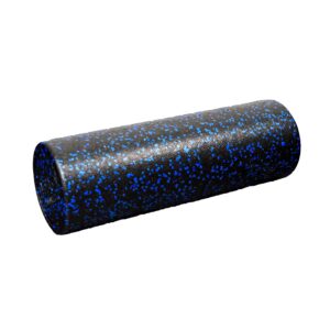 nexo fitness high-density round foam roller for muscle soreness recovery, exercise, massage - 18", 24", 36" blue fleck (18 inch)